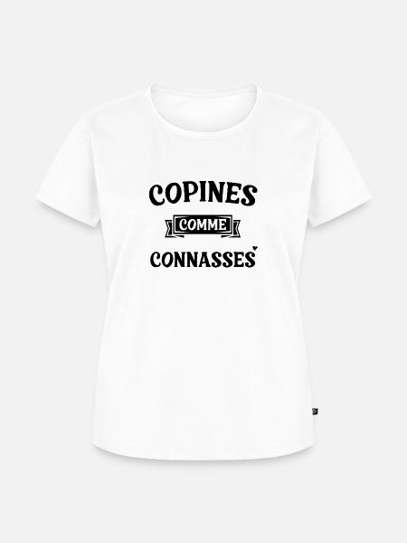 Freundinnen als - Frauen Premium Bio T-Shirt - Weiß