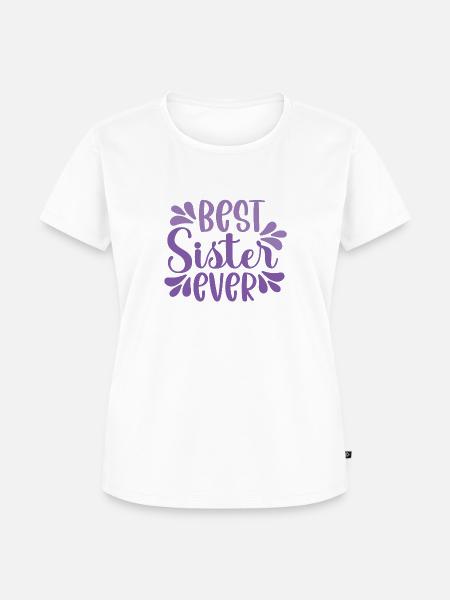 Beste Schwester - Frauen Premium Bio T-Shirt - Weiß