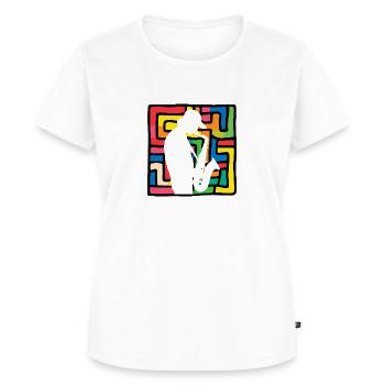 Instrument à vent fanfare - T-shirt Premium bio Femme - blanc - Devant - AI Model Female 172 dark (172cm)