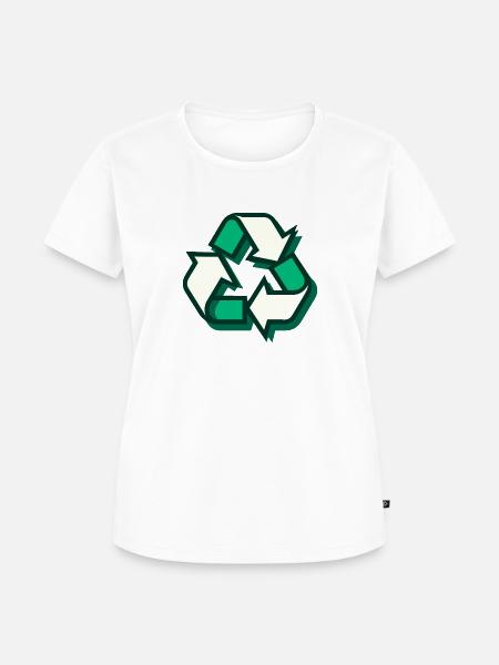 Recycling - Frauen Premium Bio T-Shirt - Weiß