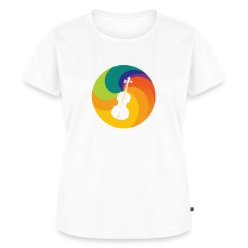 Violin String Instrument - Women's Premium Organic T-shirt - white - Front - AI Model Female 172 dark (172cm)