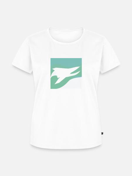 Flughafen Airline - Frauen Premium Bio T-Shirt - Weiß