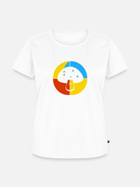 Pilze Wildpflanzen Spore - Frauen Premium Bio T-Shirt - Weiß