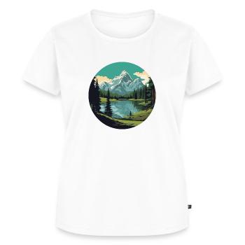 Vierwaldstättersee - Frauen Premium Bio T-Shirt - Weiß - Vorne - AI Model Female 172 dark (172cm)