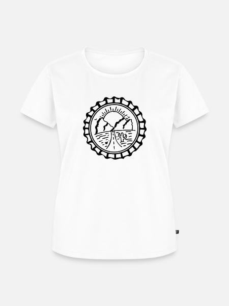Bottle Cap Landscape - Frauen Premium Bio T-Shirt - Weiß