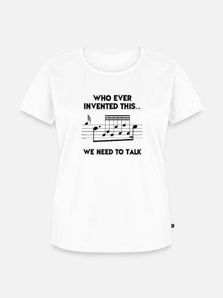 Who invented this....? - Frauen Premium Bio T-Shirt - Weiß