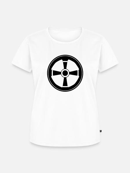 Auto-Lenkrad - Frauen Premium Bio T-Shirt - Weiß