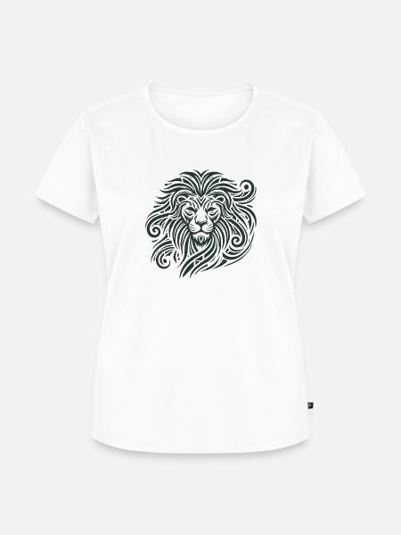 löwe tribal - Frauen Premium Bio T-Shirt - Weiß