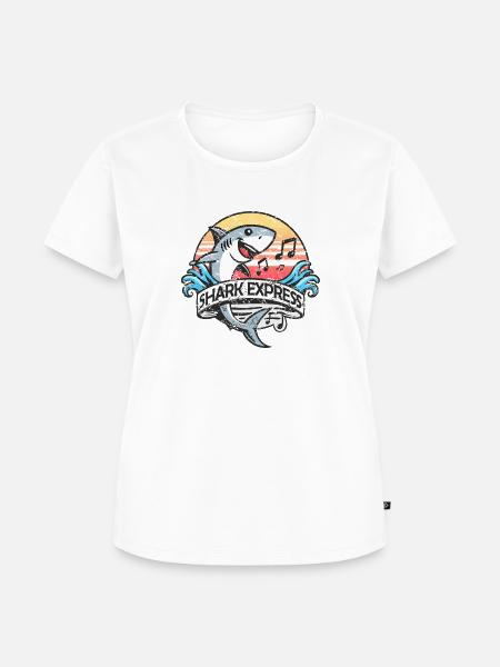 Shark Express Band - Frauen Premium Bio T-Shirt - Weiß