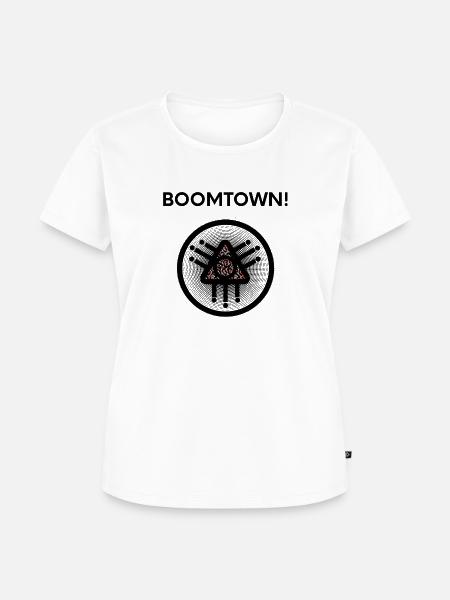 Boomtown Drucken! - Frauen Premium Bio T-Shirt - Weiß