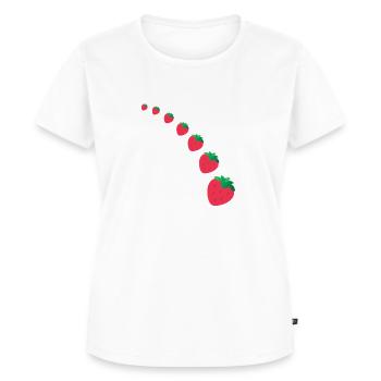Strawberry Rainbow - Frauen Premium Bio T-Shirt - Weiß - Vorne - AI Model Female 172 dark (172cm)