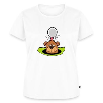 Gopher golf ball golf golfer golfer golf course - Women's Premium Organic T-shirt - white - Front - AI Model Female 172 dark (172cm)