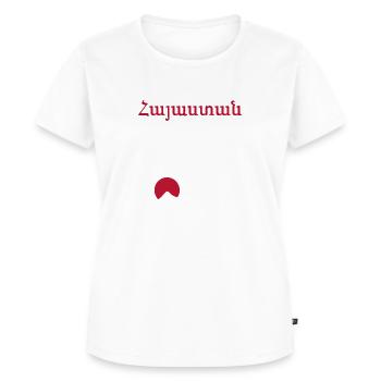 Armenië Armenien - Vrouwen Premium Bio T-shirt - wit - Voor - AI Model Female 172 dark (172cm)