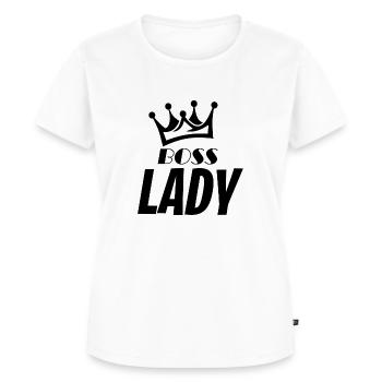Boss Lady - T-shirt Premium bio Femme - blanc - Devant - AI Model Female 172 dark (172cm)