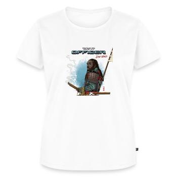 JAH VINCI - Officer - T-shirt Premium bio Femme - blanc - Devant - AI Model Female 172 dark (172cm)