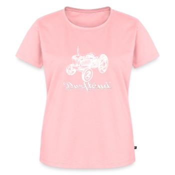 Dorfkind - Trecker - Frauen Premium Bio T-Shirt - Rosa - Vorne - AI Model Female 172 dark (172cm)