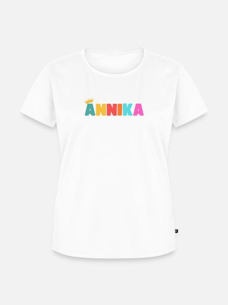 Annika! Customizable - Women's Premium Organic T-shirt - white
