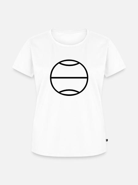 Tennisball - Frauen Premium Bio T-Shirt - Weiß