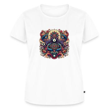Hexe - Frauen Premium Bio T-Shirt - Weiß - Vorne - AI Model Female 172 dark (172cm)
