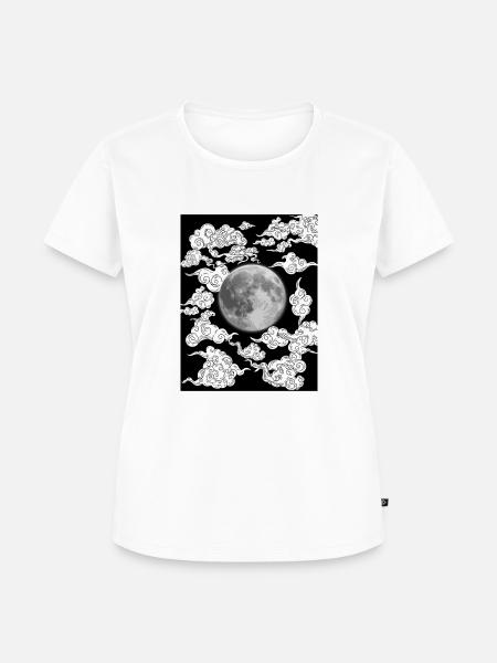 Mond - Frauen Premium Bio T-Shirt - Weiß