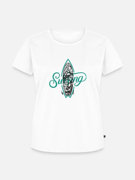 Surfing - Frauen Premium Bio T-Shirt - Weiß