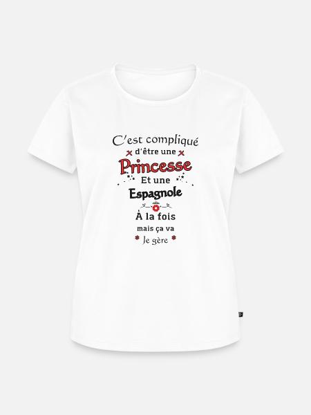 Flämisches Spanisch - Frauen Premium Bio T-Shirt - Weiß