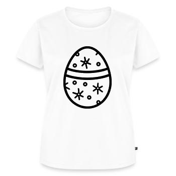 Oeuf de Pâques - T-shirt Premium bio Femme - blanc - Devant - AI Model Female 172 dark (172cm)