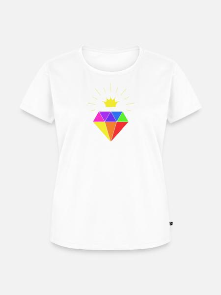 diamante - Frauen Premium Bio T-Shirt - Weiß