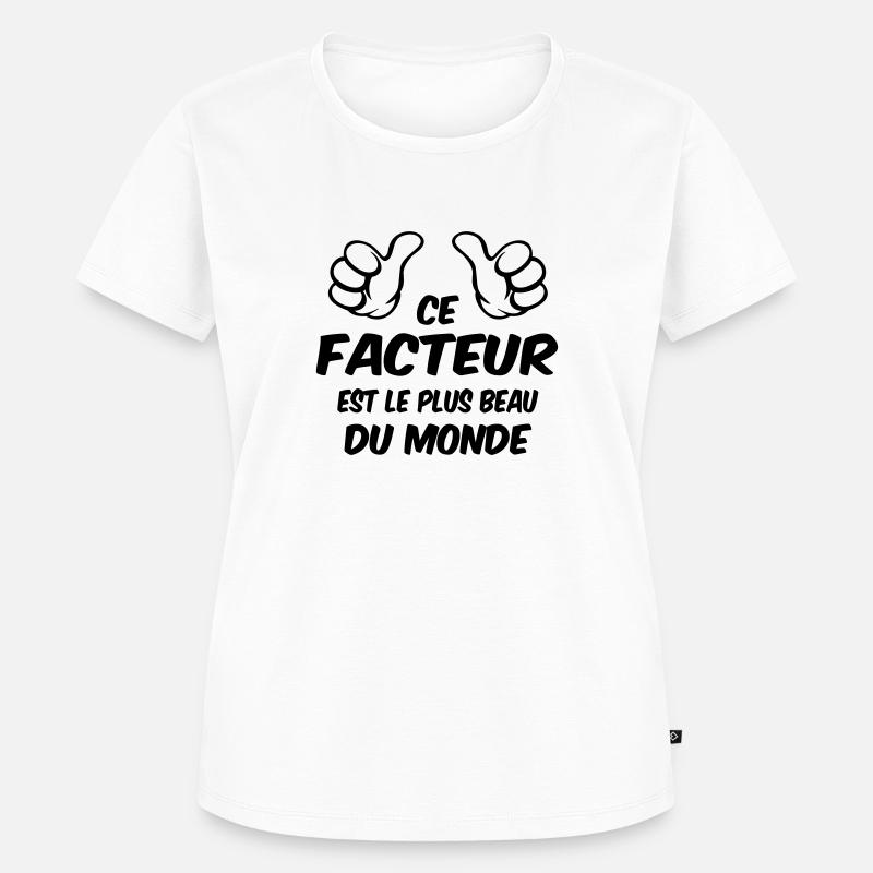 BEST FACTOR - Women's Premium Organic T-shirt - white