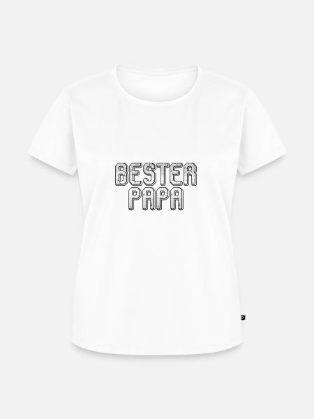 Bester Papa - Frauen Premium Bio T-Shirt - Weiß