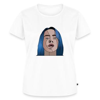 Billie - T-shirt Premium bio Femme - blanc - Devant - AI Model Female 172 dark (172cm)