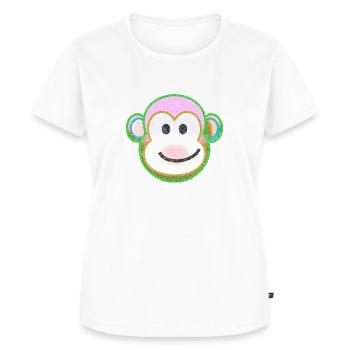 Funky Monkey - Women's Premium Organic T-shirt - white - Front - AI Model Female 172 dark (172cm)