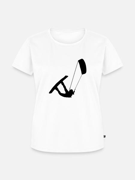 kite ... flying high - Frauen Premium Bio T-Shirt - Weiß