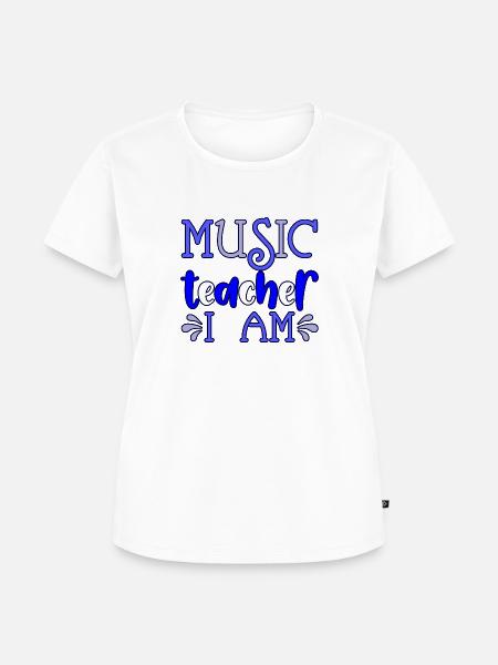 Musiklehrer Ich bin - Frauen Premium Bio T-Shirt - Weiß
