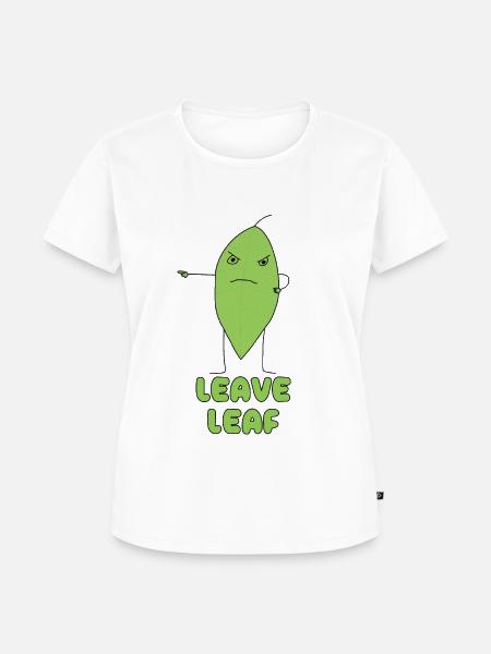 Leave Leaf - Frauen Premium Bio T-Shirt - Weiß