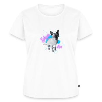 Sphynx Mom - Frauen Premium Bio T-Shirt - Weiß - Vorne - AI Model Female 172 dark (172cm)