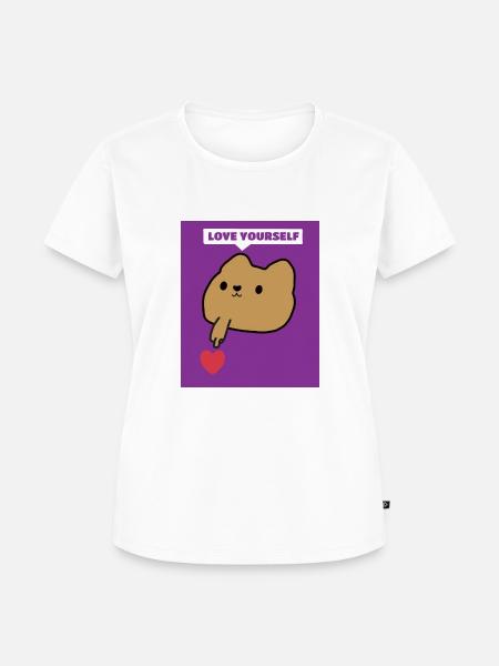 Love yourself - Frauen Premium Bio T-Shirt - Weiß