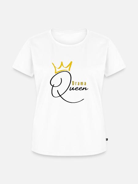 Drama Queen - Frauen Premium Bio T-Shirt - Weiß