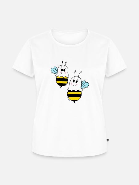 BOO-BEES - Frauen Premium Bio T-Shirt - Weiß