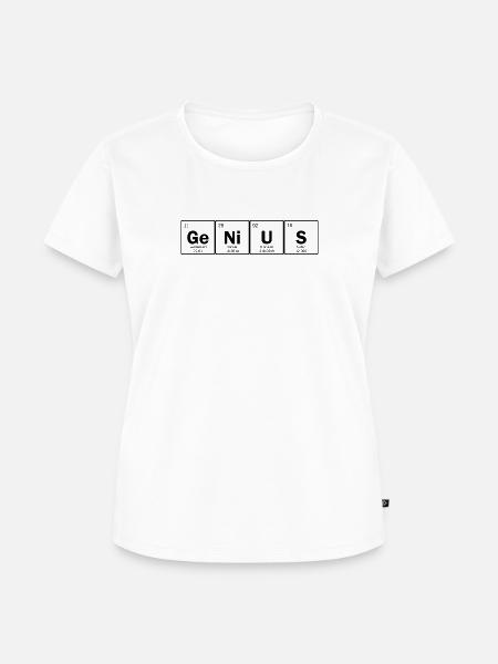 Genius - Frauen Premium Bio T-Shirt - Weiß