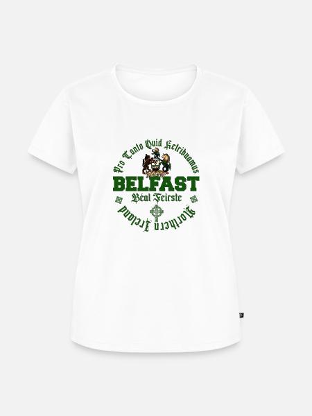 Belfast Noth Irland - Frauen Premium Bio T-Shirt - Weiß