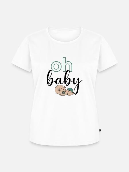 Oh Baby - Frauen Premium Bio T-Shirt - Weiß