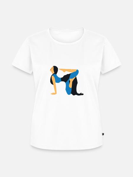yoga - Frauen Premium Bio T-Shirt - Weiß