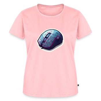 Maus Polygone - Frauen Premium Bio T-Shirt - Rosa - Vorne - AI Model Female 172 dark (172cm)