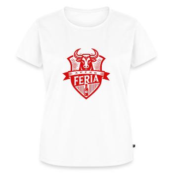 Feria de Béziers - Women's Premium Organic T-shirt - white - Front - AI Model Female 172 dark (172cm)