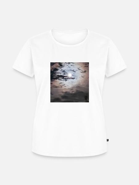 Mondschein - Frauen Premium Bio T-Shirt - Weiß