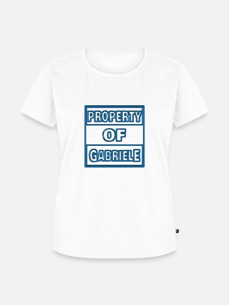 Gabriele - Frauen Premium Bio T-Shirt - Weiß