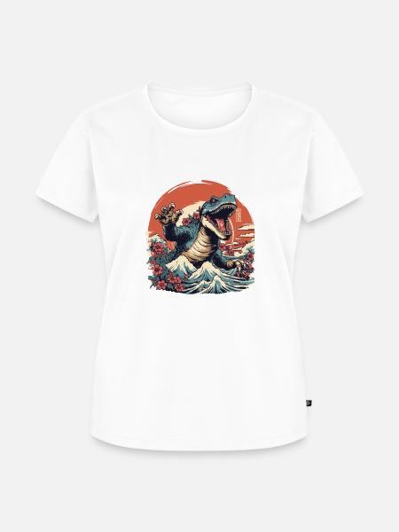 Crockzilla - Frauen Premium Bio T-Shirt - Weiß