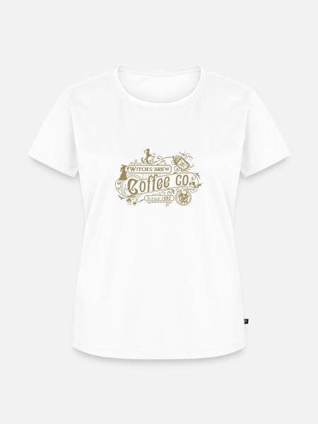 Hexencafé - Frauen Premium Bio T-Shirt - Weiß
