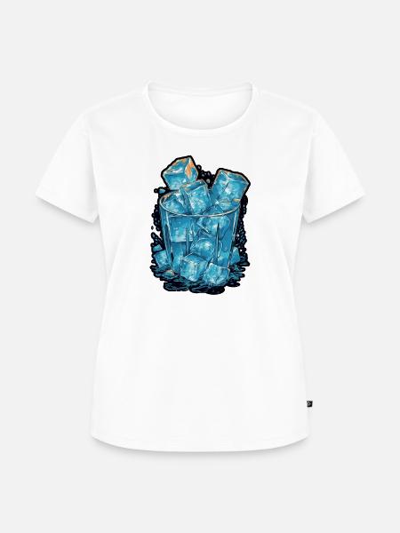 Eiswürfel - Frauen Premium Bio T-Shirt - Weiß